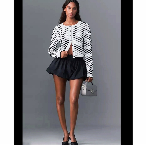 NWT Anthropologie The 3 D Bow Cardigan Sweater Sz XL - Picture 2 of 4